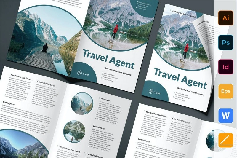 Travel Agent Agency Brochure Bifold