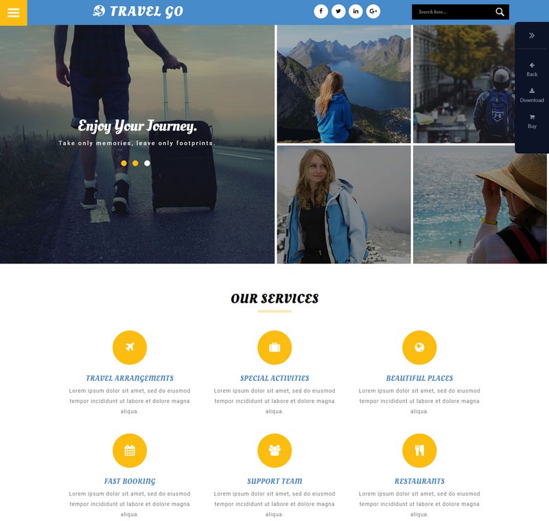 Travel Go a Travel Category Web Template