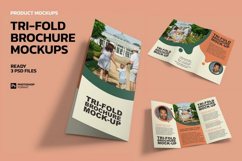 Tri Fold Brochure - Product Mockup