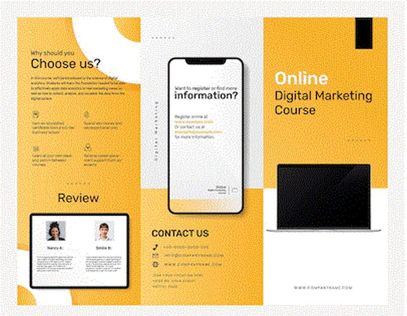 Tri-fold Business Course Brochure