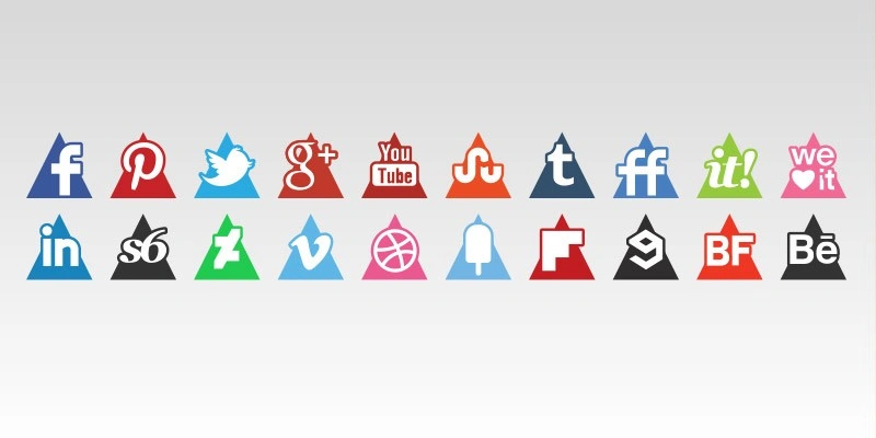Triangles Icons Set