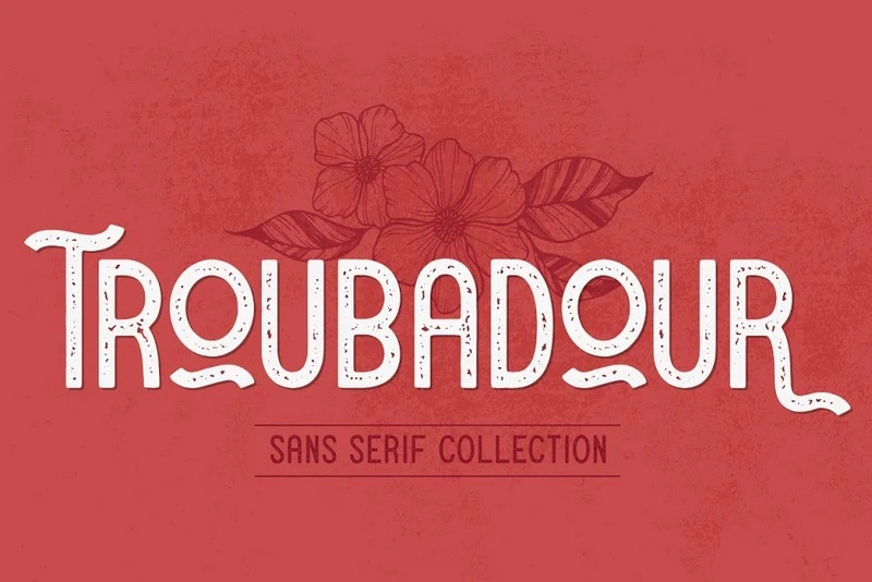 Troubadour A Stylish Sans Serif