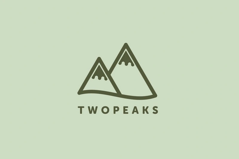 Two Peaks Logo Template