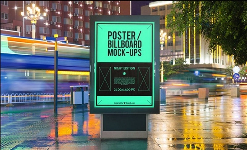 Urban Night Billboard MockUps