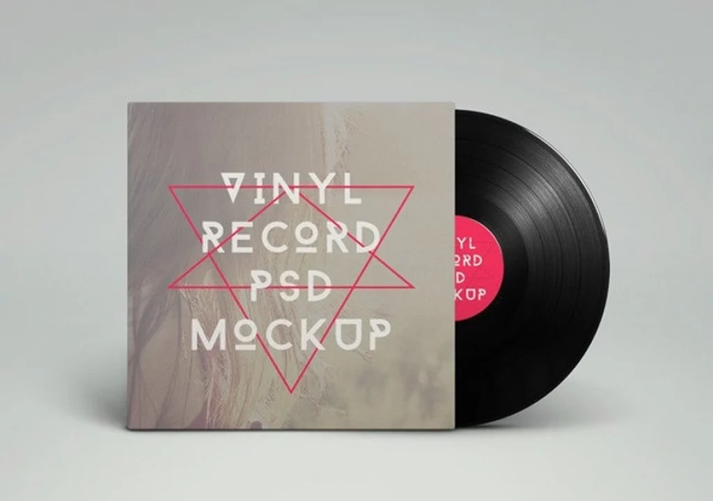 Vinyl Record PSD 