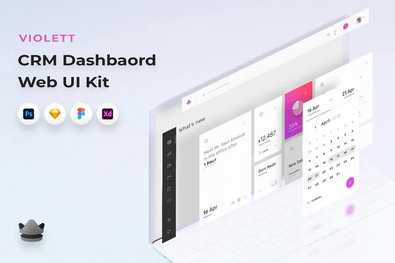 Violett - SaaS Dashboard Web UI Kit