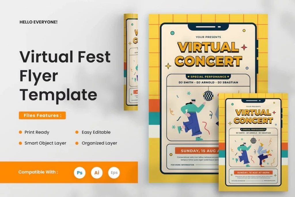 Virtual Concert Flyer