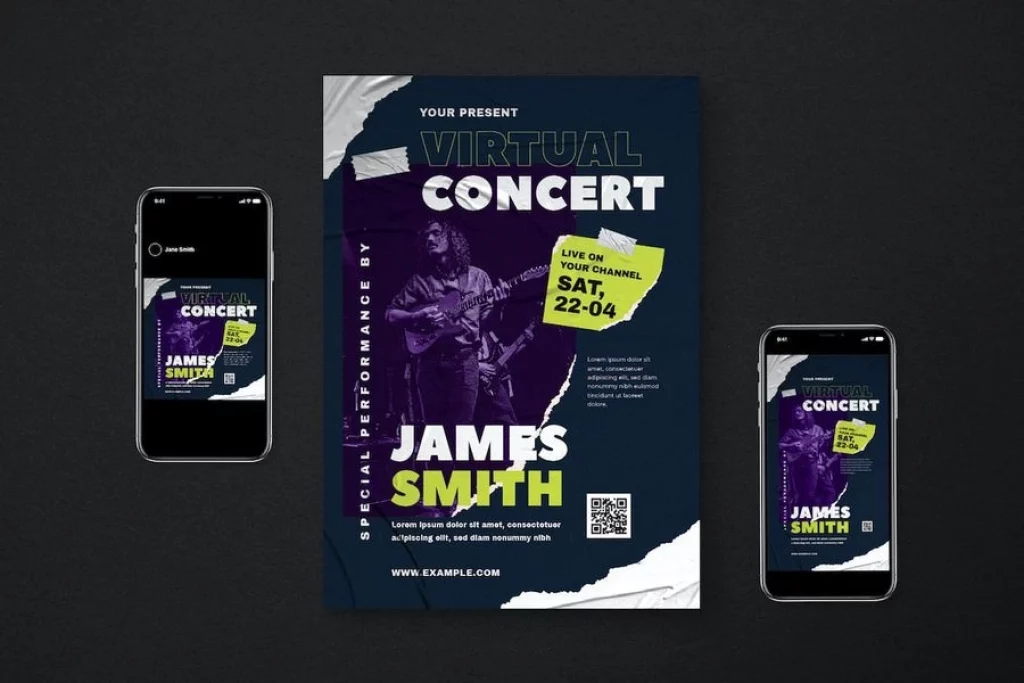Virtual Concert Flyer Pack