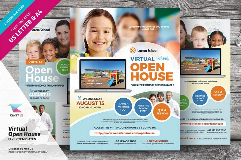 Virtual Open House Flyer Templates