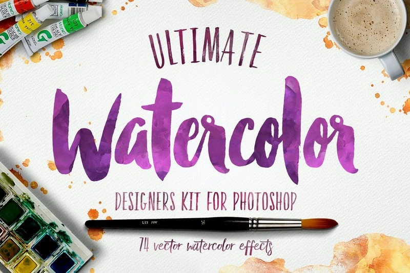 Watercolor KIT for Photoshop