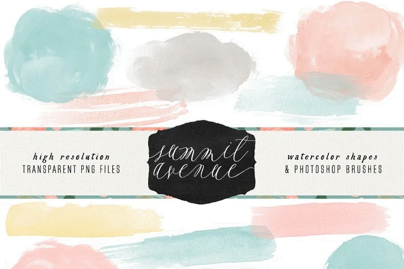 Watercolor Shape Brushes