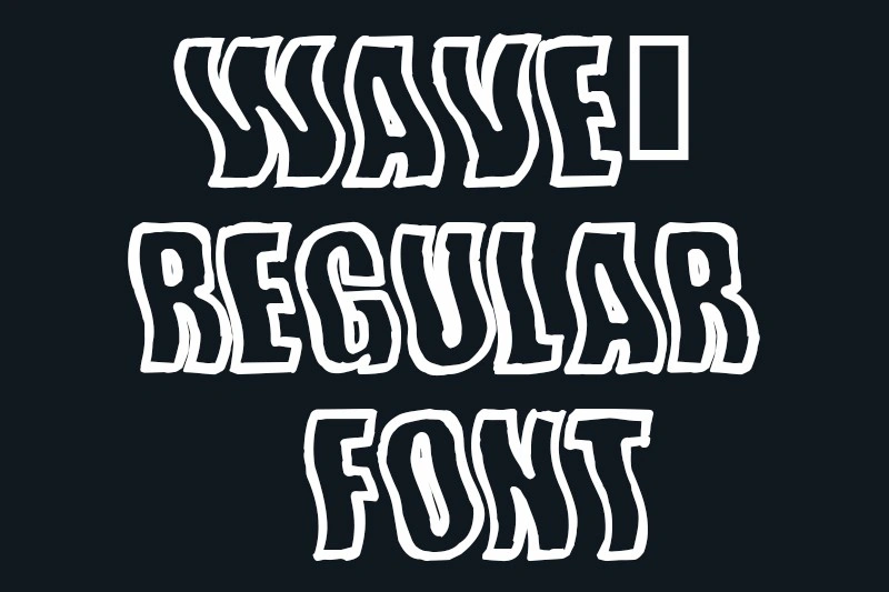 Wave-Regular Font