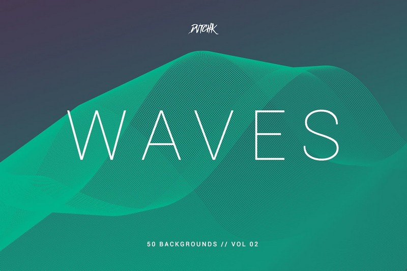Waves Network Lines Backgrounds Vol. 02