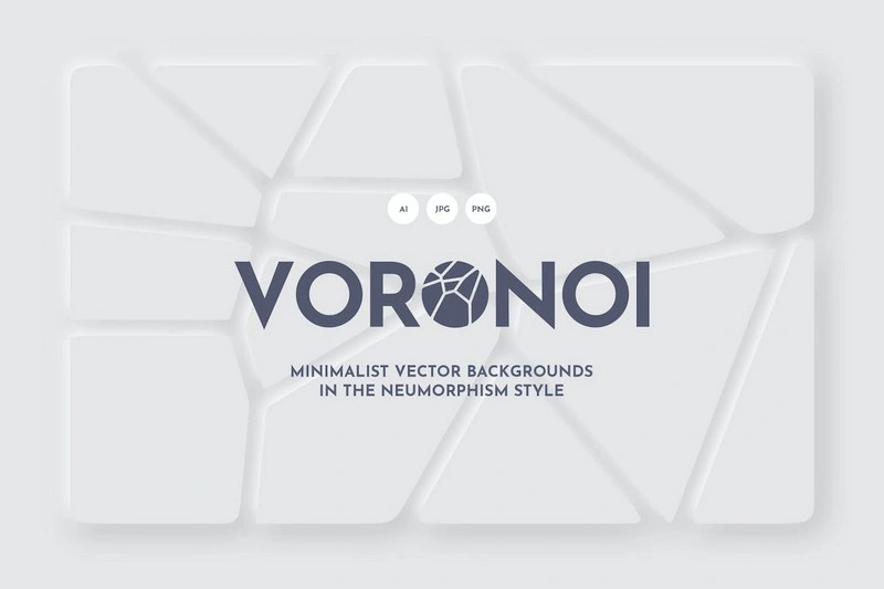 White Voronoi Backgrounds