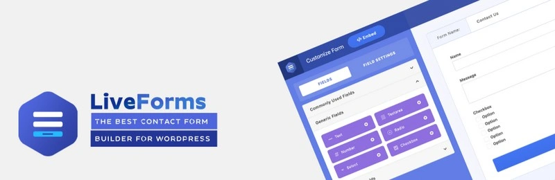 WordPress Contact Form, Drag and Drop Form Builder Plugin – Live Forms