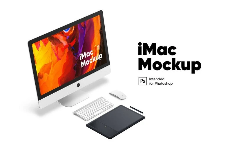 Workplace iMac mockup