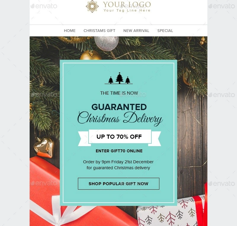 X-mas Delivery - Christmas Delivery Offer Email Template