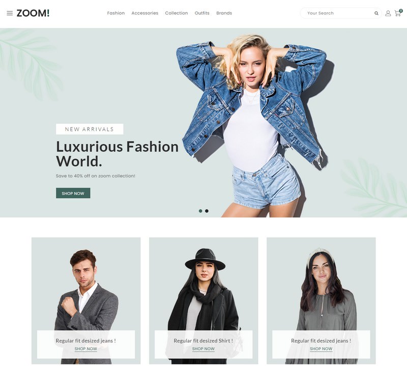 Zoom - Fashion & Clothing Opencart Theme