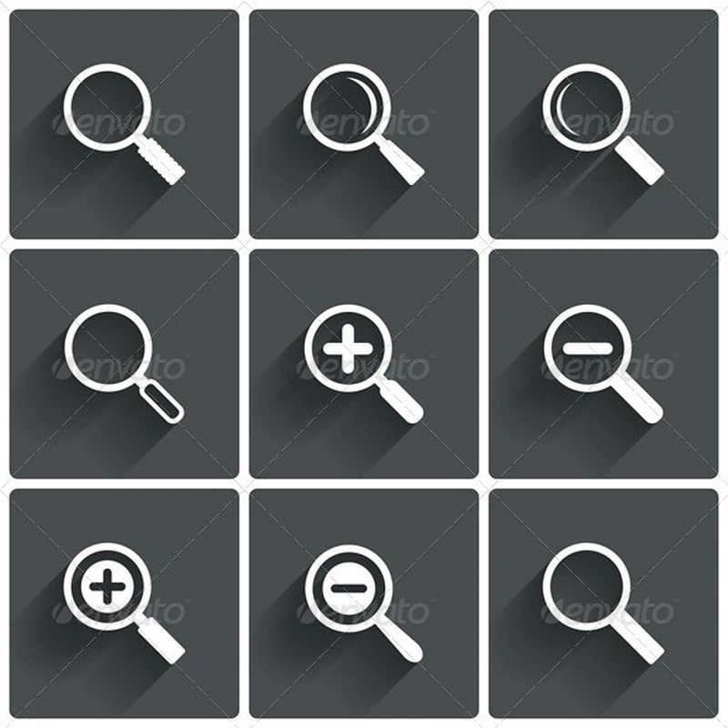 Zoom Icons Search Symbols