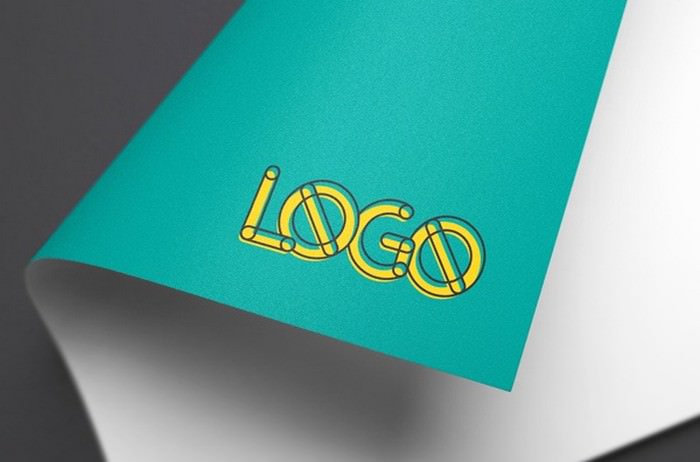 Download Photorealistic Colorful Paper Logo MockUp - Templatefor