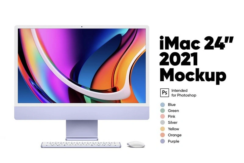 iMac 24 2021 Mockup
