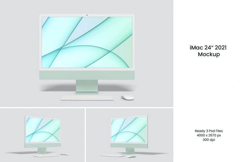 iMac 24" 2021Mockup