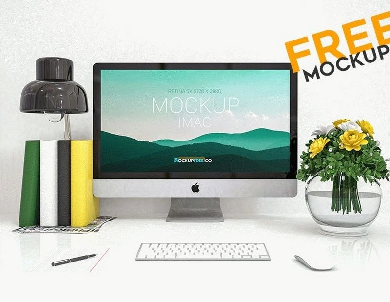iMac – Free PSD Mock-up