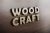 Woodcraft Logo Mockup With 3D Effect