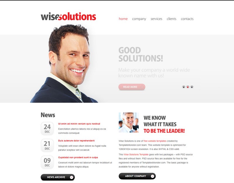 zWiseSolutions – Free Responsive Html5 Theme
